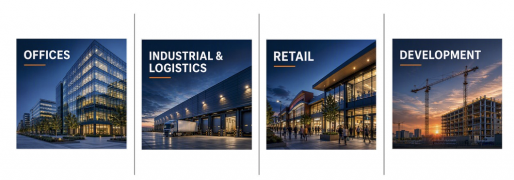 collage of commercials property type photos