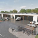 Industrial units cgi image